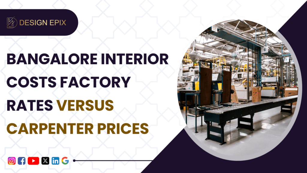 Interior Design Cost in Bangalore : Factory-Direct Prices vs. Market Rates