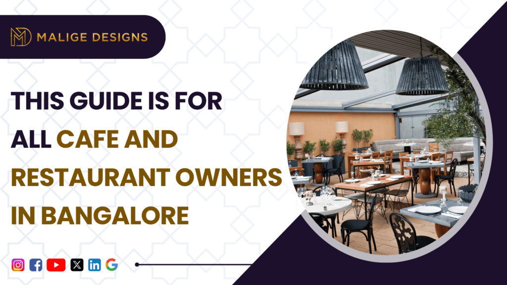 Cafe & Restaurant Interior Design in Bangalore : Balancing Ambience and Table Turnover
